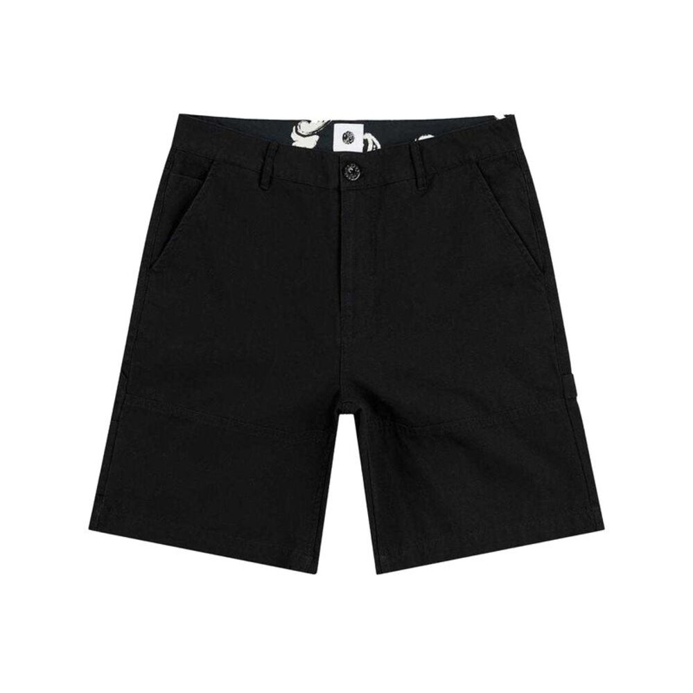 Pretty Green Mens Stamford Cargo Shorts / Black